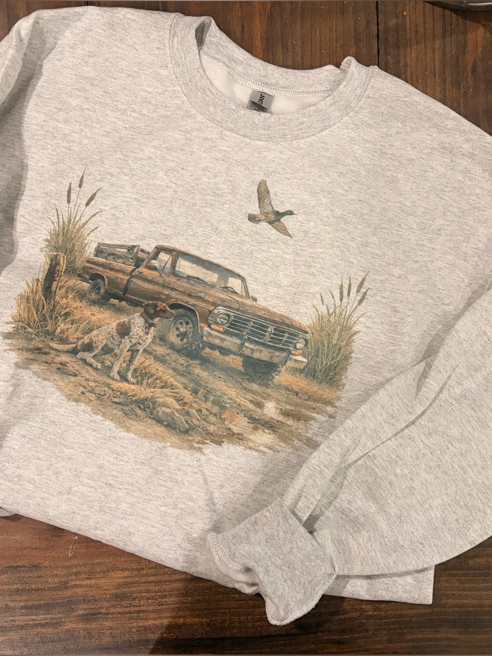 Rustic Hunting Dog Sweatshirt